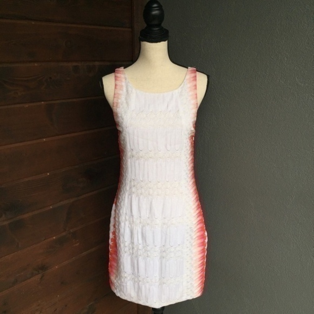 Missioni white & pink ombré backless sheat…